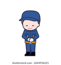 This is an illustration of a man's "Fire brigade member".