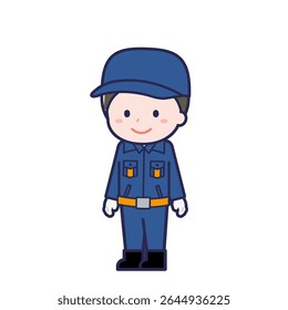 Esta é uma ilustração do "membro do Corpo de Bombeiros" de um homem.
