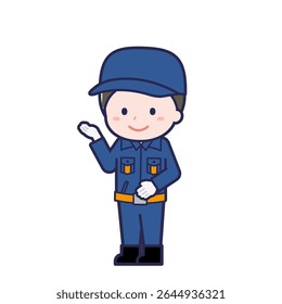 This is an illustration of a man's "Fire brigade member".