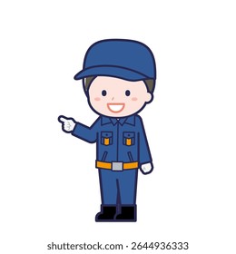 This is an illustration of a man's "Fire brigade member".