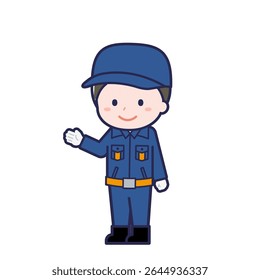 This is an illustration of a man's "Fire brigade member".