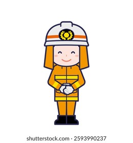 This is an illustration of a man's "firefighter".