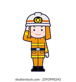 This is an illustration of a man's "firefighter".