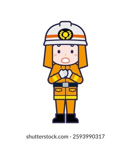 This is an illustration of a man's "firefighter".