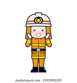 This is an illustration of a man's "firefighter".