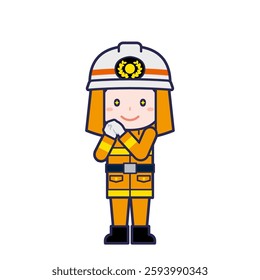 This is an illustration of a man's "firefighter".