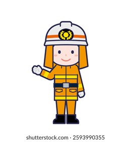 This is an illustration of a man's "firefighter".