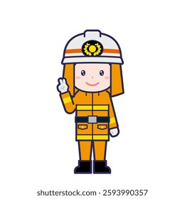 This is an illustration of a man's "firefighter".