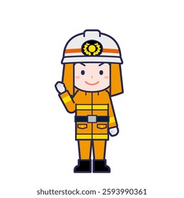 This is an illustration of a man's "firefighter".