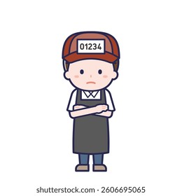 This is an illustration of a man's "fish shop".