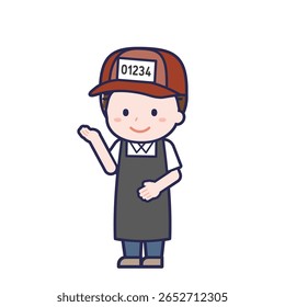 This is an illustration of a man's "Fishmonger".
