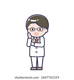This is an illustration of a man's "Long sleeve doctor".