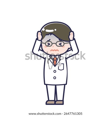 This is an illustration of a man's "Long sleeve doctor".