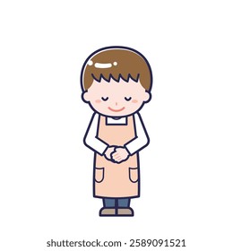 This is an illustration of a man's "nursery teacher".
