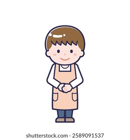 This is an illustration of a man's "nursery teacher".