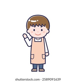 This is an illustration of a man's "nursery teacher".