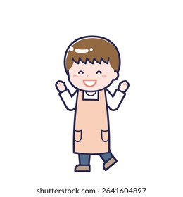 This is an illustration of a man's "Nursery teacher".