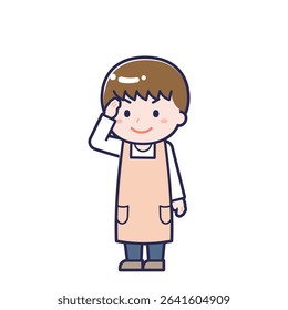 This is an illustration of a man's "Nursery teacher".