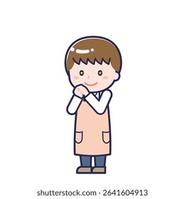 This is an illustration of a man's "Nursery teacher".