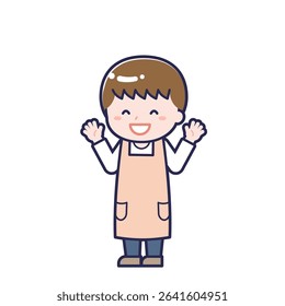 This is an illustration of a man's "Nursery teacher".