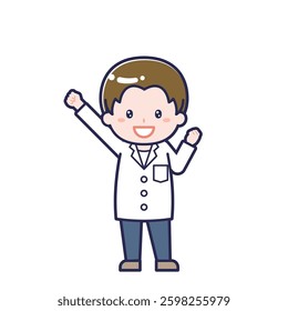 This is an illustration of a man's "pharmacist".