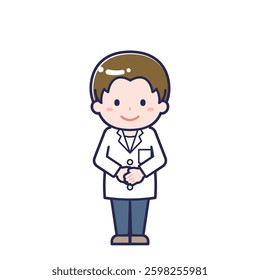 This is an illustration of a man's "pharmacist".