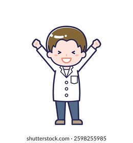 This is an illustration of a man's "pharmacist".