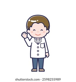 This is an illustration of a man's "pharmacist".