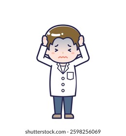 This is an illustration of a man's "pharmacist".