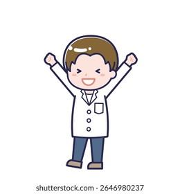 This is an illustration of a man's "pharmacist".