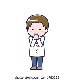 Dies ist eine Illustration des "Apothekers" eines Mannes.