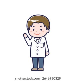 This is an illustration of a man's "pharmacist".