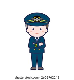 This is an illustration of a man's "pilot".