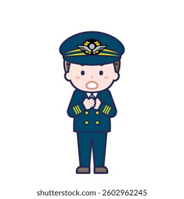 This is an illustration of a man's "pilot".