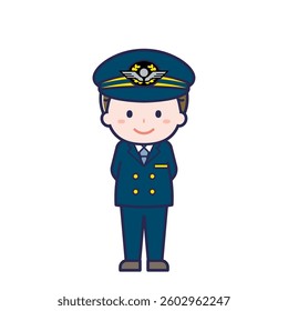 This is an illustration of a man's "pilot".