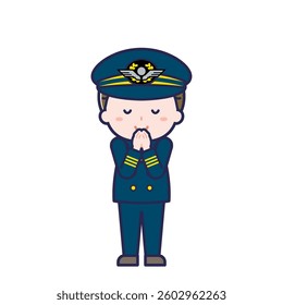 This is an illustration of a man's "pilot".