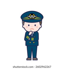 This is an illustration of a man's "pilot".