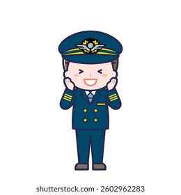 This is an illustration of a man's "pilot".