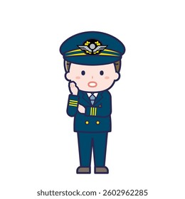 This is an illustration of a man's "pilot".
