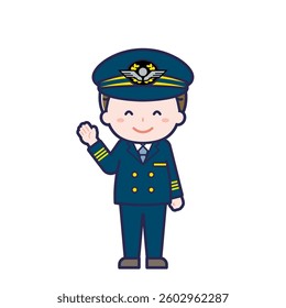 This is an illustration of a man's "pilot".