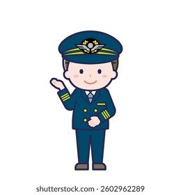 This is an illustration of a man's "pilot".