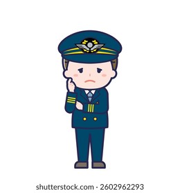 This is an illustration of a man's "pilot".