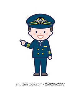This is an illustration of a man's "pilot".