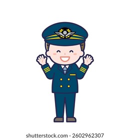 This is an illustration of a man's "pilot".