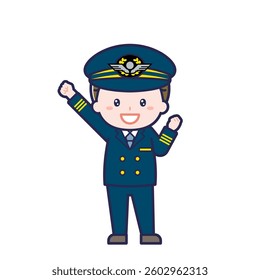 This is an illustration of a man's "pilot".