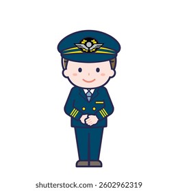 This is an illustration of a man's "pilot".
