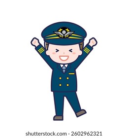 This is an illustration of a man's "pilot".