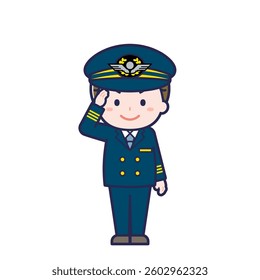 This is an illustration of a man's "pilot".