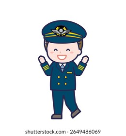 This is an illustration of a man's "pilot".