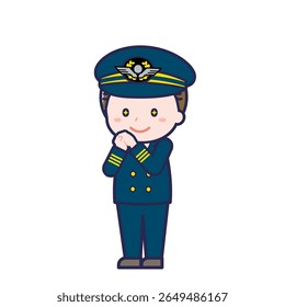 This is an illustration of a man's "pilot".